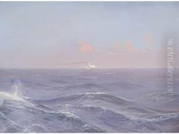 Vapeur Par Mer Agitee - view 1