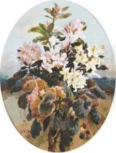 Bouquet De Rhododendrons by Marie Octavie Sturel Paigne
