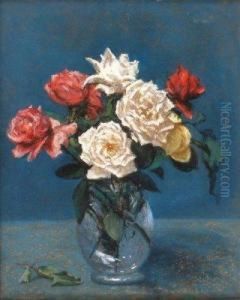 Vase De Pivoines by Henri Pailler