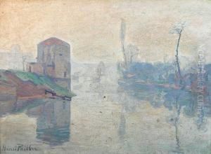 La Tour,effet De Brume En Hiver