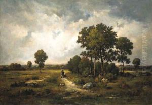 Le chasseur by Narcisse-Virgile Diaz de la Pena