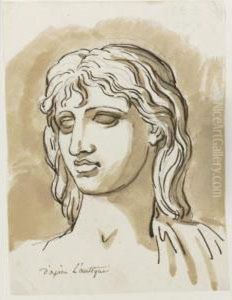 Head Of A Classical Youth, His Head Turned Slightly