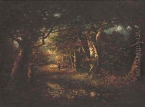 Bas-Breau, paysage en sous-bois by Narcisse-Virgile Diaz de la Pena