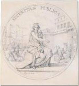 Design For A Medal: Pour ``les Intendants De La Sante De Marseilles'.