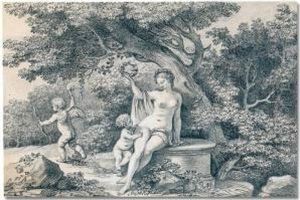 Venus And Cupid In A Landscape