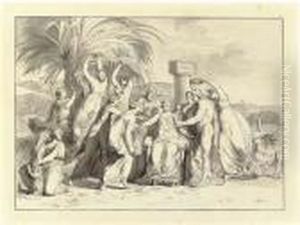 Hercules Presenting Dejaneira With The Horn Of Achelous