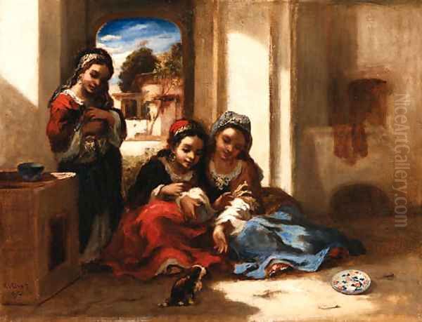 Arab children playing - view 1
