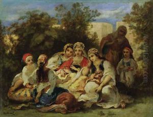The storyteller by Narcisse-Virgile Diaz de la Pena