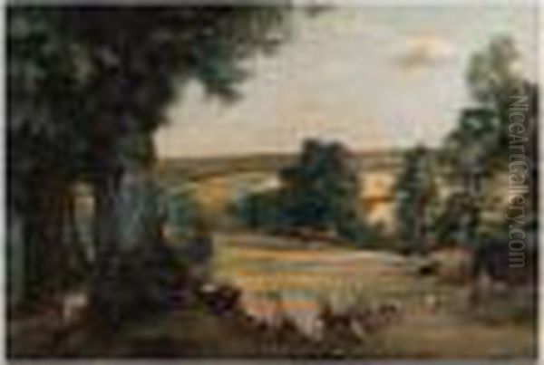 Landscape With Cattle, Pigs And Poultry - view 1