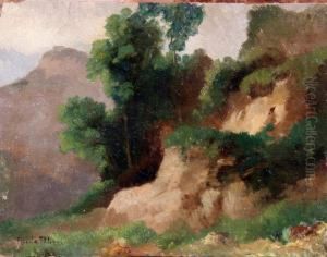 Paesaggio Con Rocce by Nicola Palizzi