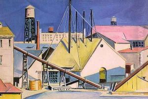 Factories 1920 by Preston Dickinson