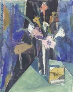 Still Life with Flowers by Preston Dickinson