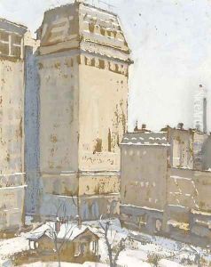 Union Square in Winter by Preston Dickinson