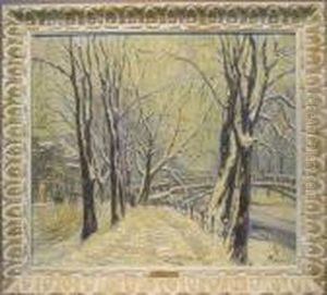 Snow Covered Lane by Kurt Pallmann