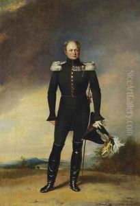 Portrait of Tsar Alexander I in the Uniform of the Preobrazhensky Guards by George Dawe