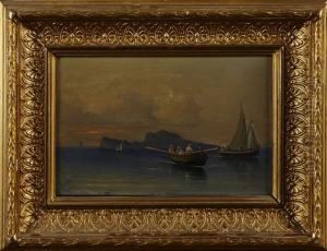 "vue Afon Capri I Golfen Af Neapel