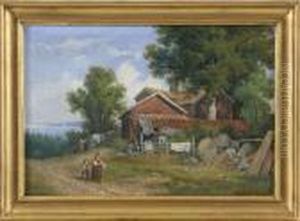Landskap Fran Stockholms Skargard by Gustaf-Wilhelm Palm