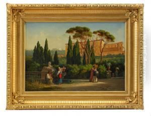 Vue Fran Villa D'este by Gustaf-Wilhelm Palm