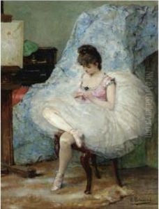 The Ballerina by Vicente Palmaroli Y Gonzalez