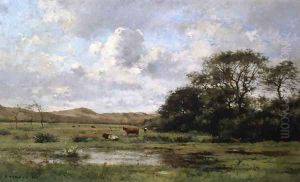 A Landscape with Cows by Pierre-Emmanuel Damoye
