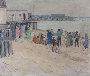 Art Class At The Beach