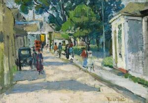 ''a Cape Cod Street'' by Pauline Lennards Palmer