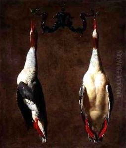Two Wild Ducks Hanging Two Wild Ducks Hanging