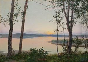 Sunrise Over The Lake by Walter Launt Palmer