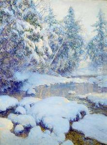 A Stream In Winter - view 1