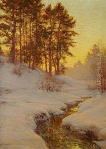 American, - The Goldenwest by Walter Launt Palmer