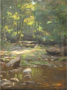 Woodland Stream by Walter Launt Palmer