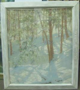 Snowy Hillside by Walter Launt Palmer