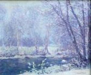 Riviere Sous La Neige by Charles Joh. Palmie
