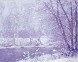 Paysage De Neige by Charles Joh. Palmie