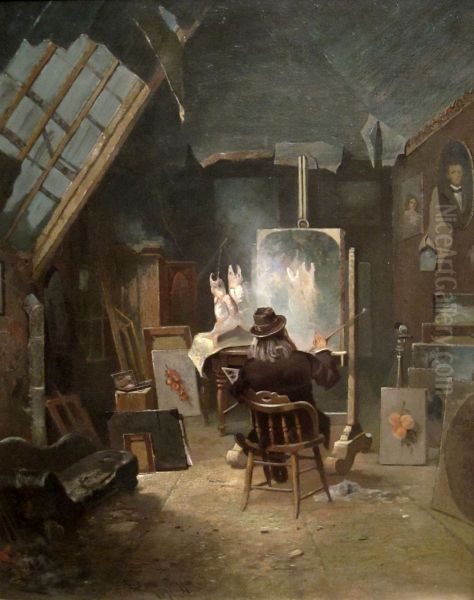 Samuel Marsden Brookes in His Studio - view 1