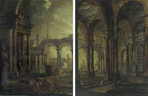Architectural Capriccios by Pietro (Il Mirandolese) Paltronieri