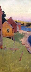 Ipswich Shanties 1892 by Arthur Wesley Dow
