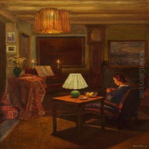 Evening Living Room Interior - view 1
