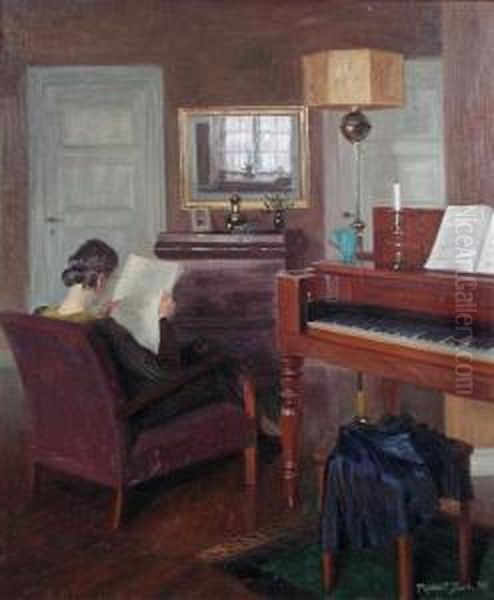 A Woman Reading In An Interior - view 1