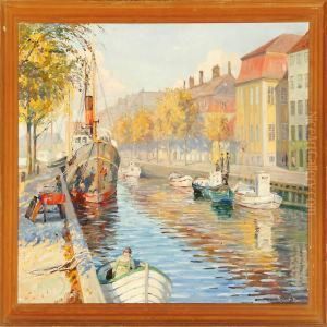 A Habour Scene From Christianshavn