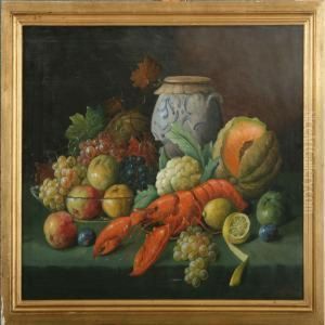 Still Life Withlobster And Fruits