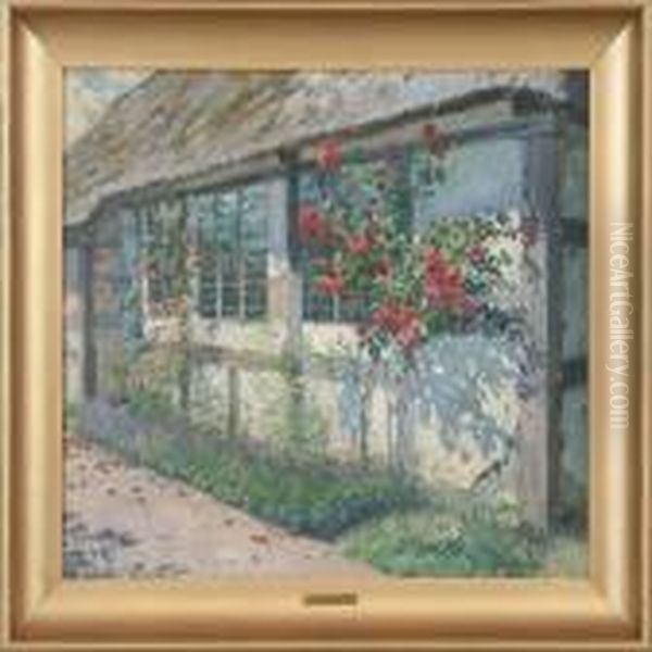 Red And Pink Roses Byan Old Farmhouse - view 1