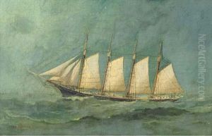 Schooner S.p. Blackburn On High Seas