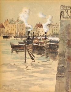 Le Port D'ostende by Pericles Pantazis