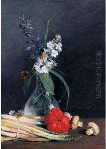Still Life With Flowers And Vegetables Still Life With Flowers And Vegetables