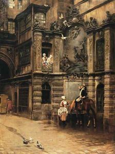 A Toast to Love by Charles Edouard Edmond Delort