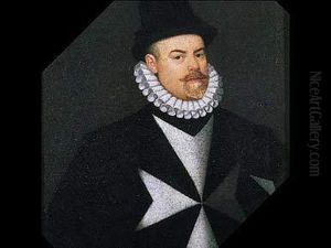Retrato De Pedro Franqueza, Conde De Villalonga, Con La Orden De Malta by Juan Pantoja de la Cruz