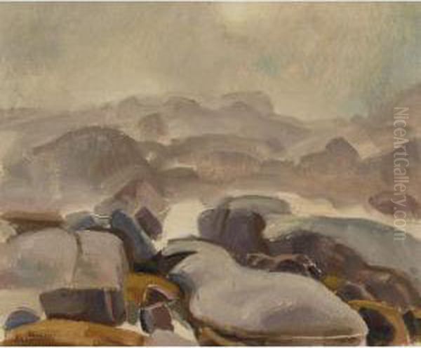 Mist And Rock - view 1