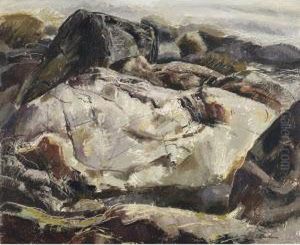 Rocky Shoreline by Lawrence Arthur C. Panton