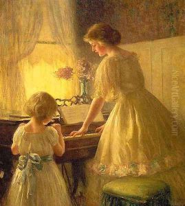 The Piano Lesson 1895 by Francis Day